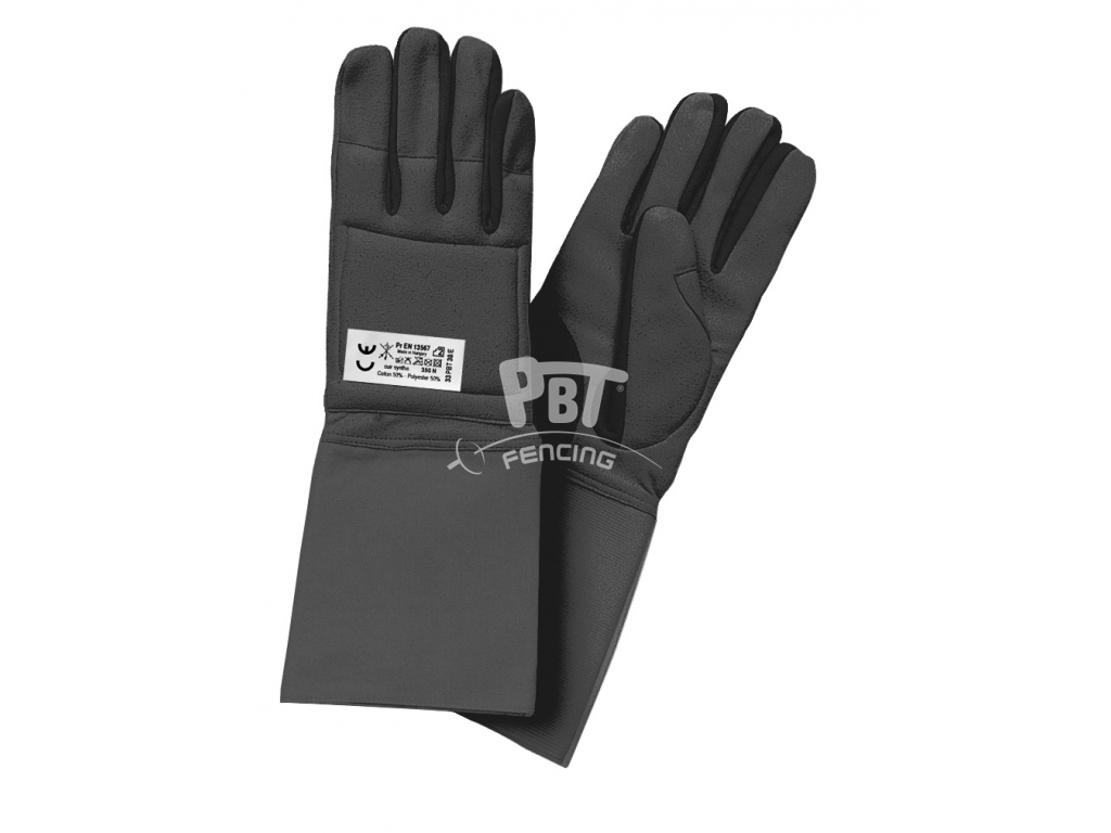 Тренерская перчатка черная для уроков по рапире и шпаге 350Н